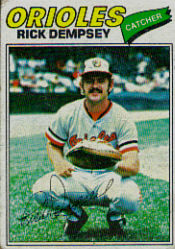 1977 Topps Baseball Cards      189     Rick Dempsey